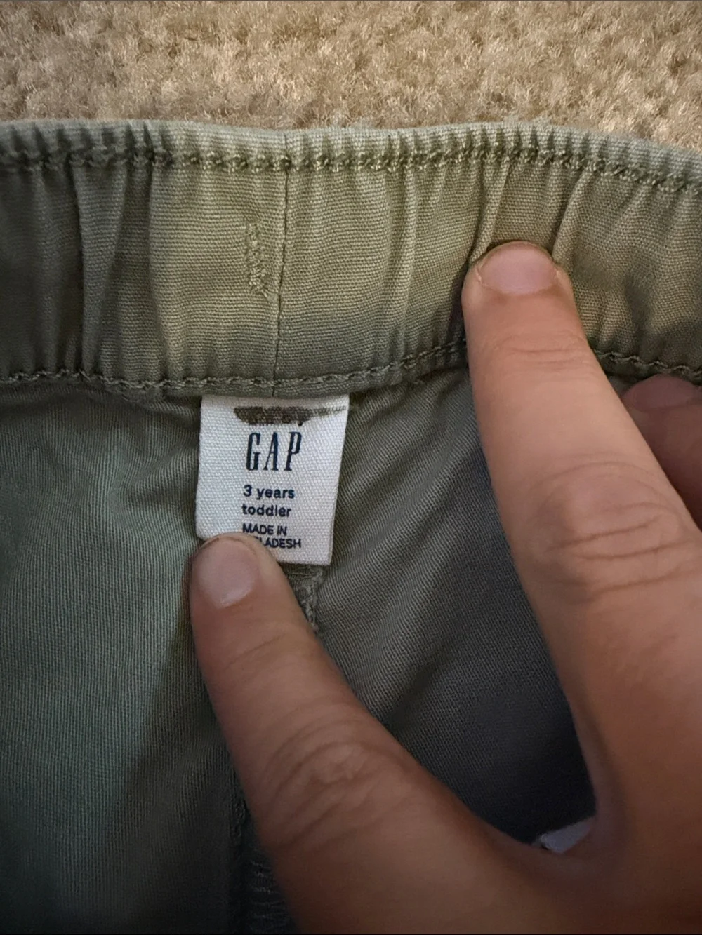 GAP Kids Olive Drawstring Jogger Pants